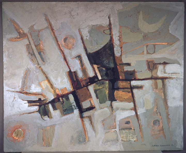 Toza, abstract painting, 1959