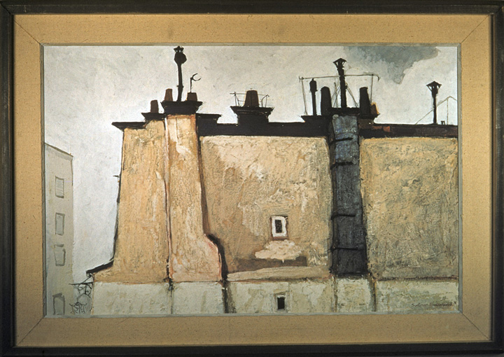 Toza, City Wall on a Cloudy Day, 1956