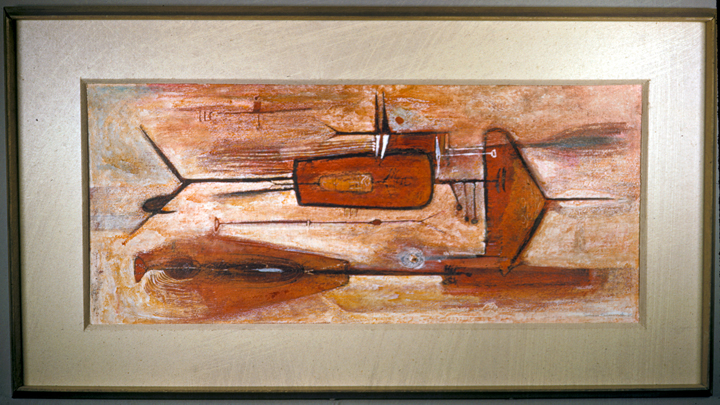 Toza, abstract painting, 1950s